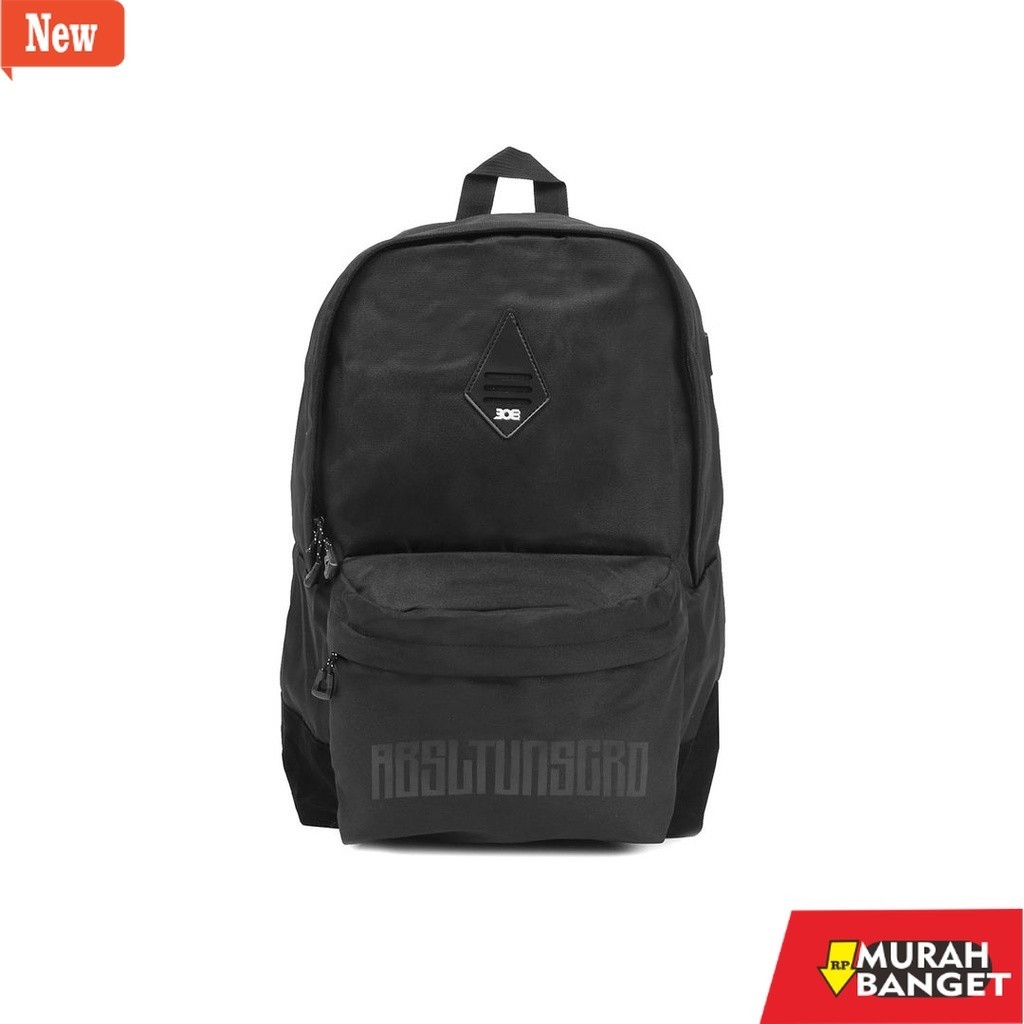Tas Ransel Pria Kekinian 308 Absltunscrd BAG LAPTOP ABSLT UNSCRD BLACK DOPE SLIM - Black