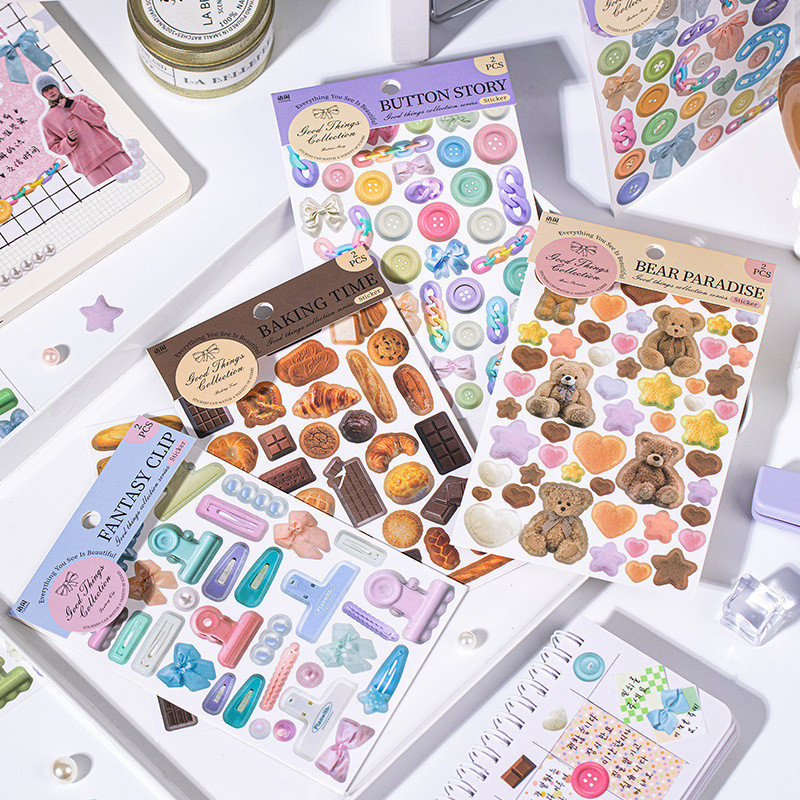 

[HARU] Good Things Collections Series Sticker Sheet | Sticker Vintage | Journal Sticker Journaling Kit