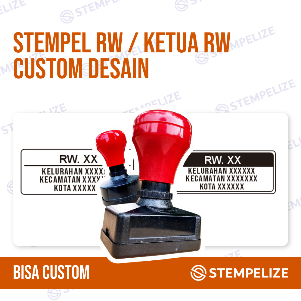 

Stempel RW / Ketua RW Custom Desain