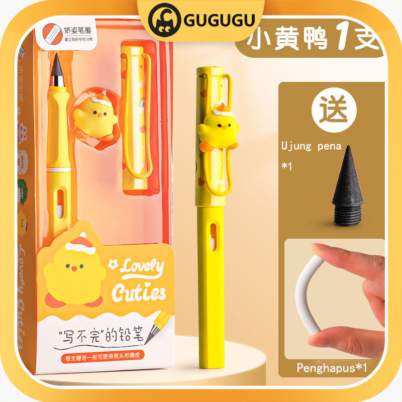 

（ready）Eternal pencil pensil abadi pensil tahan lama kuat tidak patah/Pensil Eternal Tanpa batas