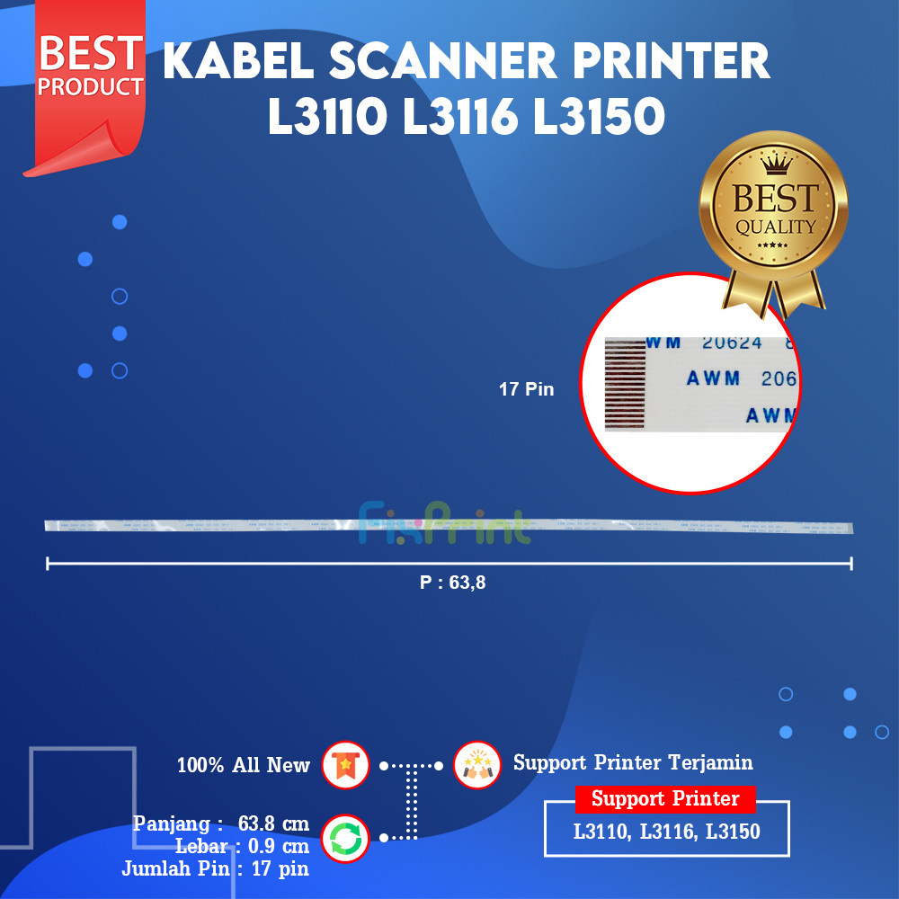 RK Kabel Scanner Epson L3110 L3210 L3110 Flexible Cable Data Scan Printer L3150 L3156