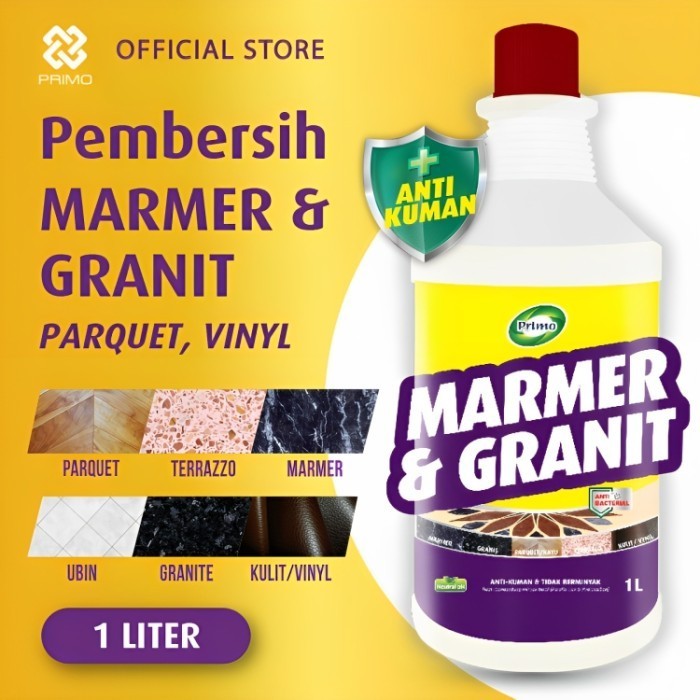 PRIMO Cairan Pembersih Lantai Marmer, Granit, Parquet Anti Kuman PRIME