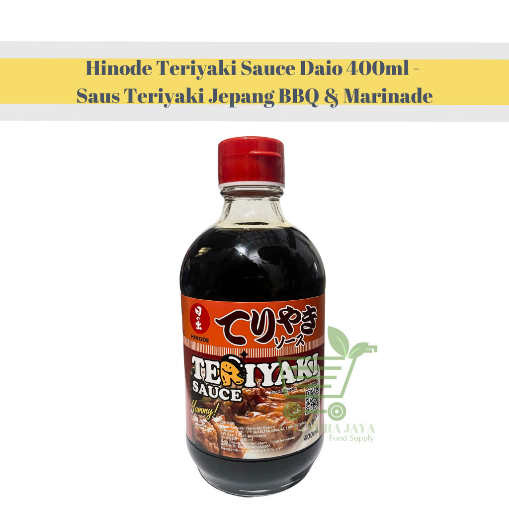 

Hinode Teriyaki Sauce Daio 400ml - Saus Teriyaki Jepang BBQ & Marinade