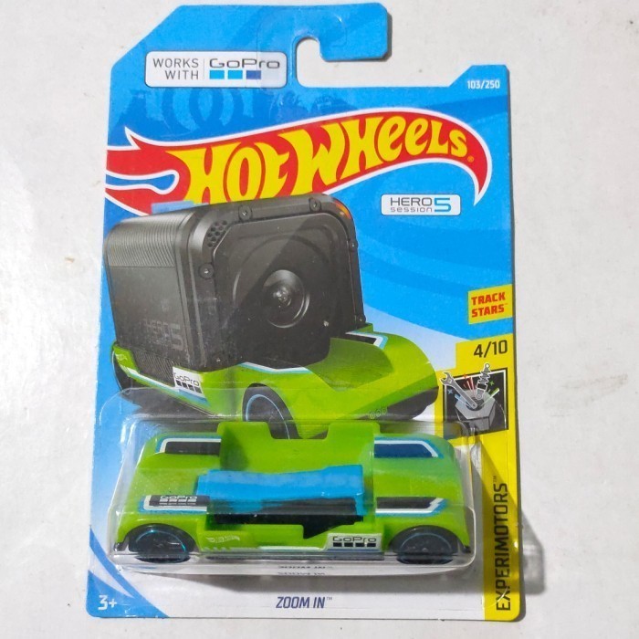 Hotwheels Zoom In Go Pro Hijau