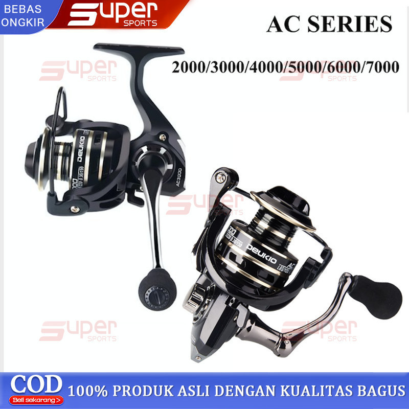 Gulungan Pancing Pancing Deukio Kumparan Logam Ac2000-7000 Pancing Laut 5.2:1 Gulungan Pancing Putar