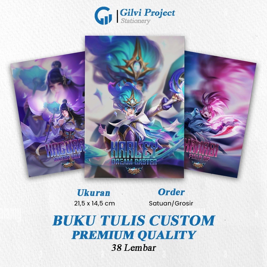 

Buku Tulis Mobile Legend Character / ML [A] / Buku Tulis Sekolah / Buku Tulis Catatan Notes Agenda Planner Jurnal Notebook Anime