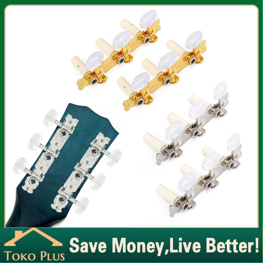 Dryer Gitar Klasik Akustik Gold Silver / Puteran Klasik / Tuning Peg Gitar Machines Klasik / Spare P