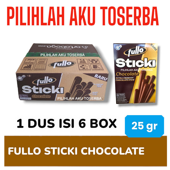 

STICKI FULLO CHOCOLATE 25 gram - ( HARGA 1 DUS )