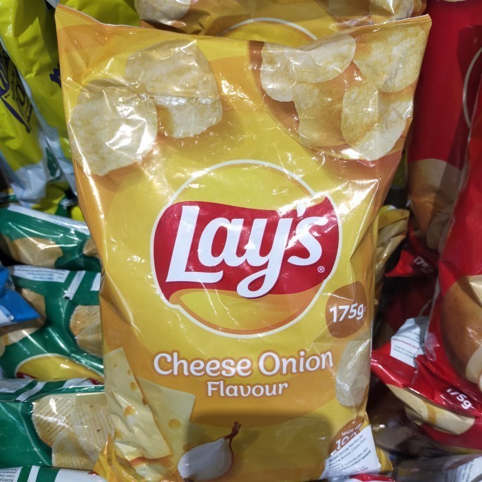

lays cheese onion chips potato Snack 175gr keripik kentang