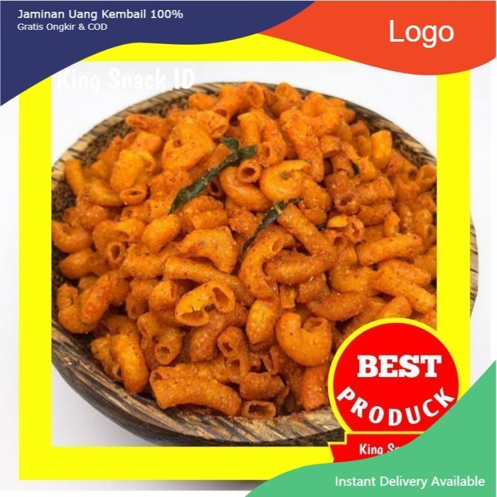 

500 GR MAKARONI PEDAS DAUN JERUK / MAKARONI BANTET PEDES