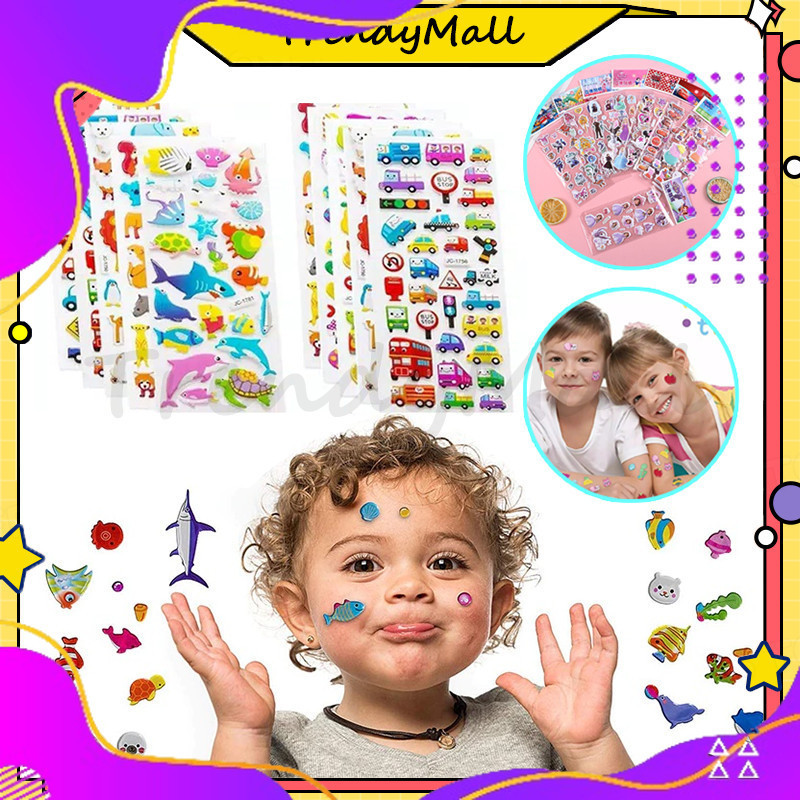 

Sticker Panjang Motif Karakter 3D - Mainan anak perempuan Stiker Timbul Tempel Random/ Anak Timbul Stiker Karakter Anak