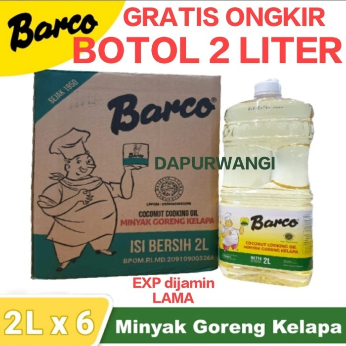 

BARCO Minyak Goreng Kelapa Murni Coconut Cooking Oil 2 Liter Botol