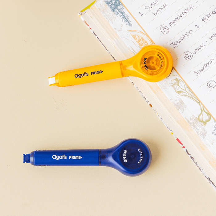 

Asaba Stationery- Correction Tape / Pita Koreksi/Tipe-Ex Agatis Prime Fix Wand 6M (Yellow & BLue)