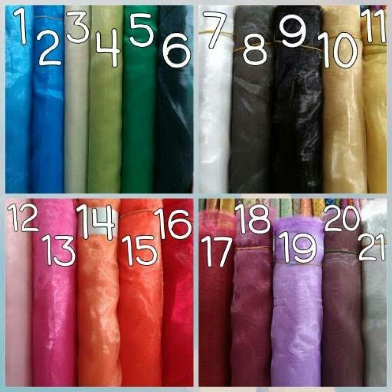 Kain organdi / kain kaca / alas bordir / untuk gaun / kain decorasi / alas bordir komputer / bordir 