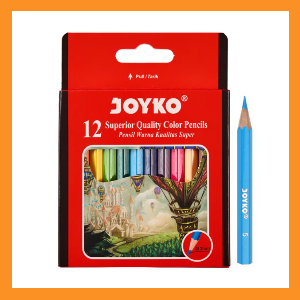 

JOYKO Pensil 12 warna pendek Cp-102