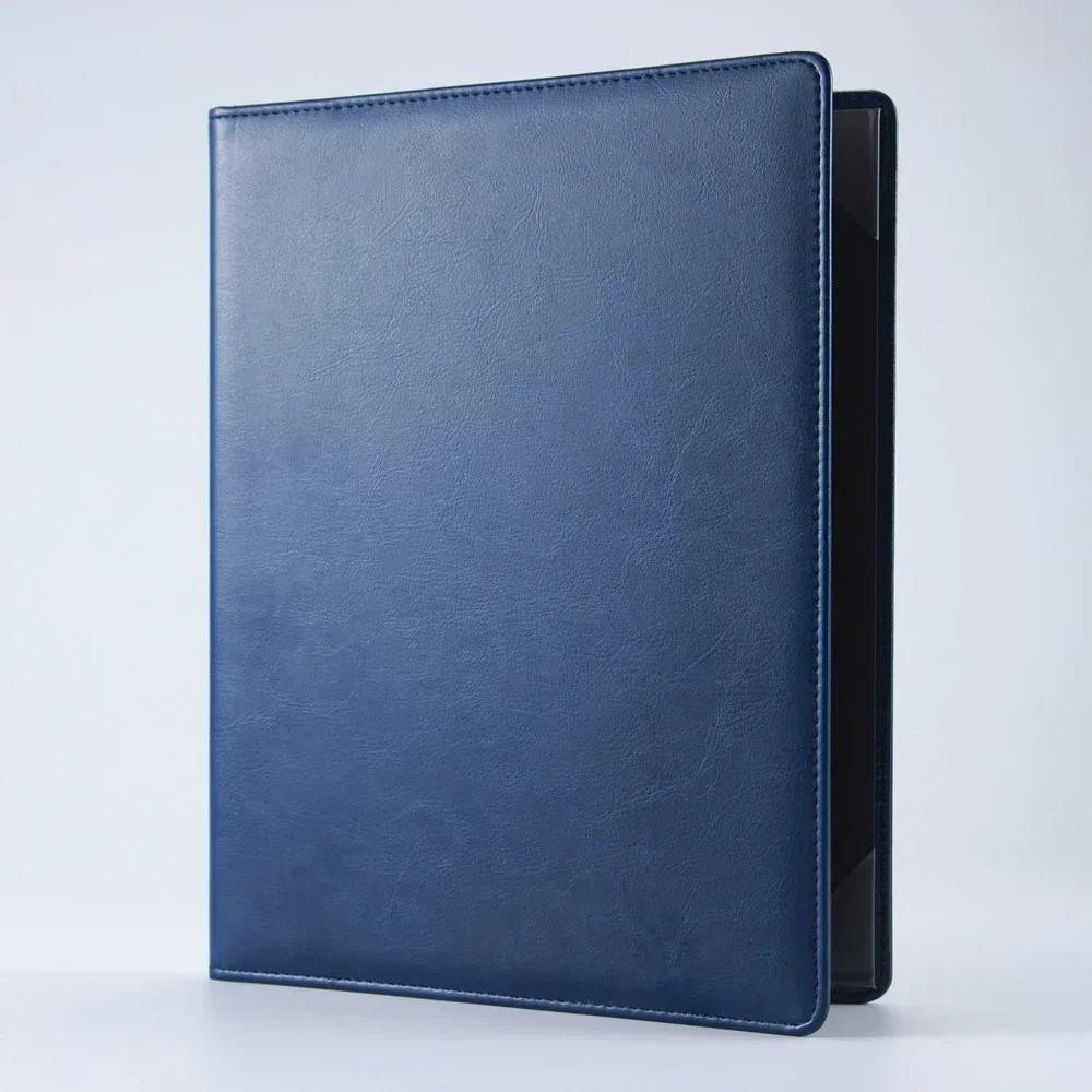 

Made Logo Holder Certificate Diploma Wholesale Folded Sided Custom Cover With Double Leather Folder
