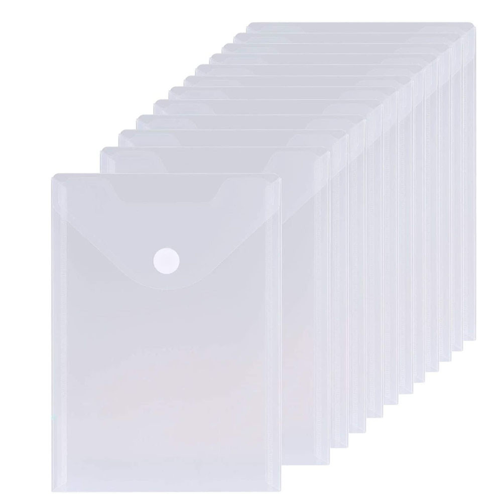 

A5 Large Die Cuts Waterproof Transparent File Folders Plastic Storage Bags For Cutting Dies Stamps Stencils Organizer