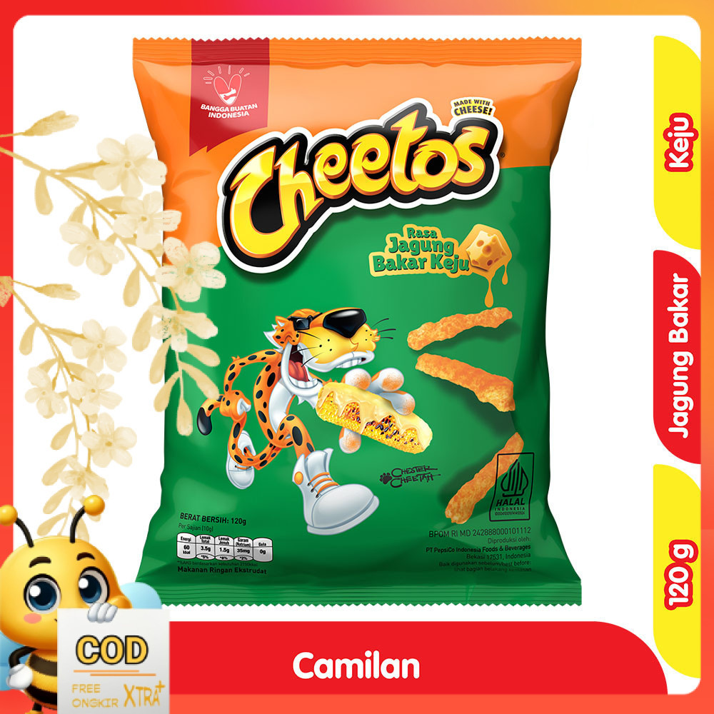 

Cheetos Makanan Ringan Rasa Jagung Bakar Keju 120 g