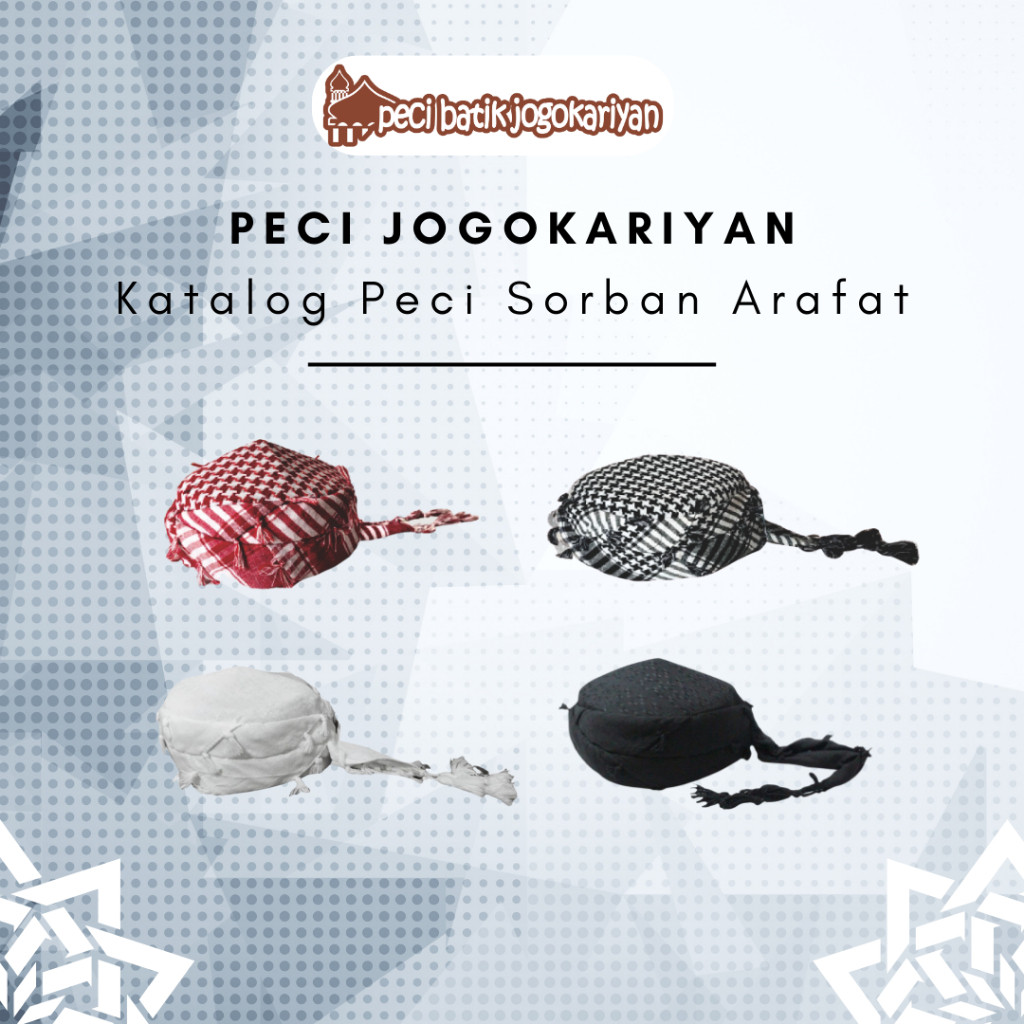 Peci Batik Jogokariyan Motif Arafat Original