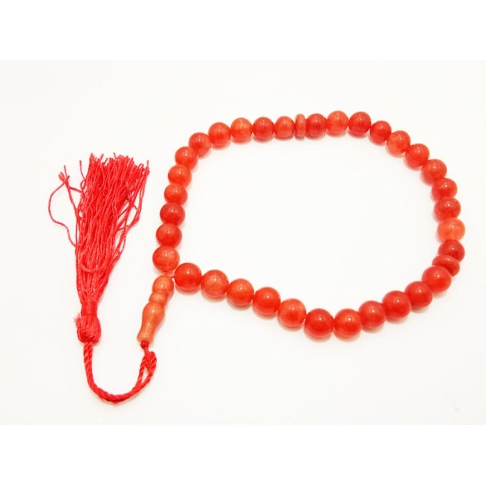 VeE Tasbih Terapi Kesehatan Batu Merah Darah 33 Butir