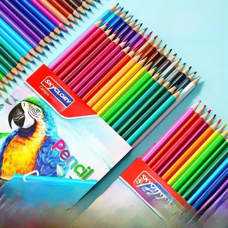 

12/24/36/48 Colors Colored Pencil Professional Pastel Coloring Drawing Pencils Candy Color Pencils For Art Kit Supplies