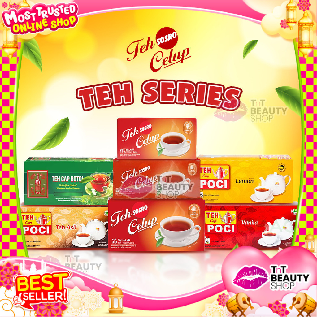 

Teh Celup Sosro | Cap Botol Hijau | Poci | Hitam Berkualitas | Bonteh Teh Celup | TnT Beauty Shop