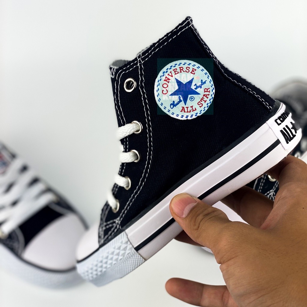 [DISKON GILA] Terbaik Sepatu Sekolah Anak Conversee All Star Hitam 21-43 Sepatu Hitam Baby Anak Sepa