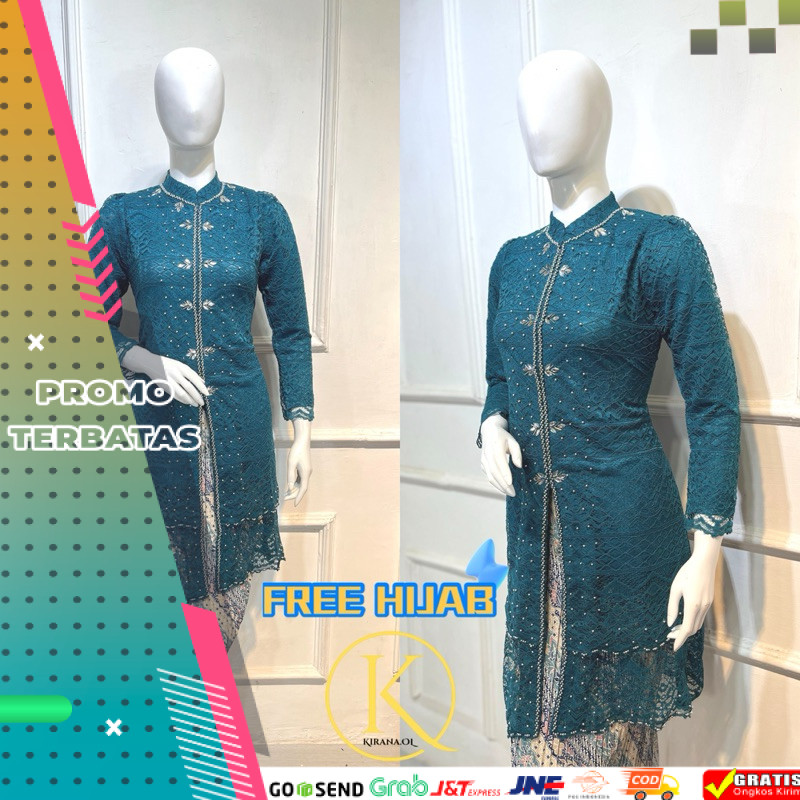 (FREE HIJAB)  KEBAYA PAYET MODERN - KEBAYA BUSUI MODERN - KEBAYA PESTA - KEBAYA MALAYSIA - KEBAYA WI