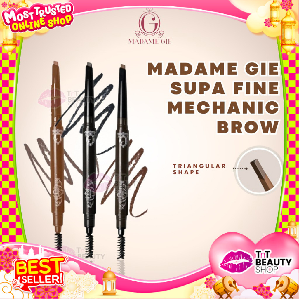 Madame Gie Supa Fine Mechanic Brow - Make Up Pensil Alis SUPA DUPA FINE THIN EYEBROW MECHANIC | TnT 