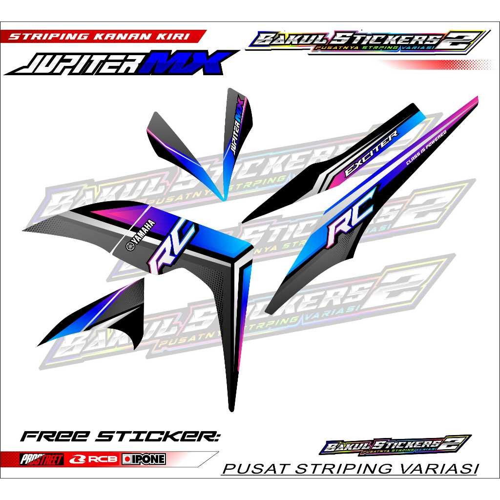 Striping Variasi Yamaha Jupiter Mx Sirius Rc / Sticker List Variasi Jupiter Mx Sirius Rc