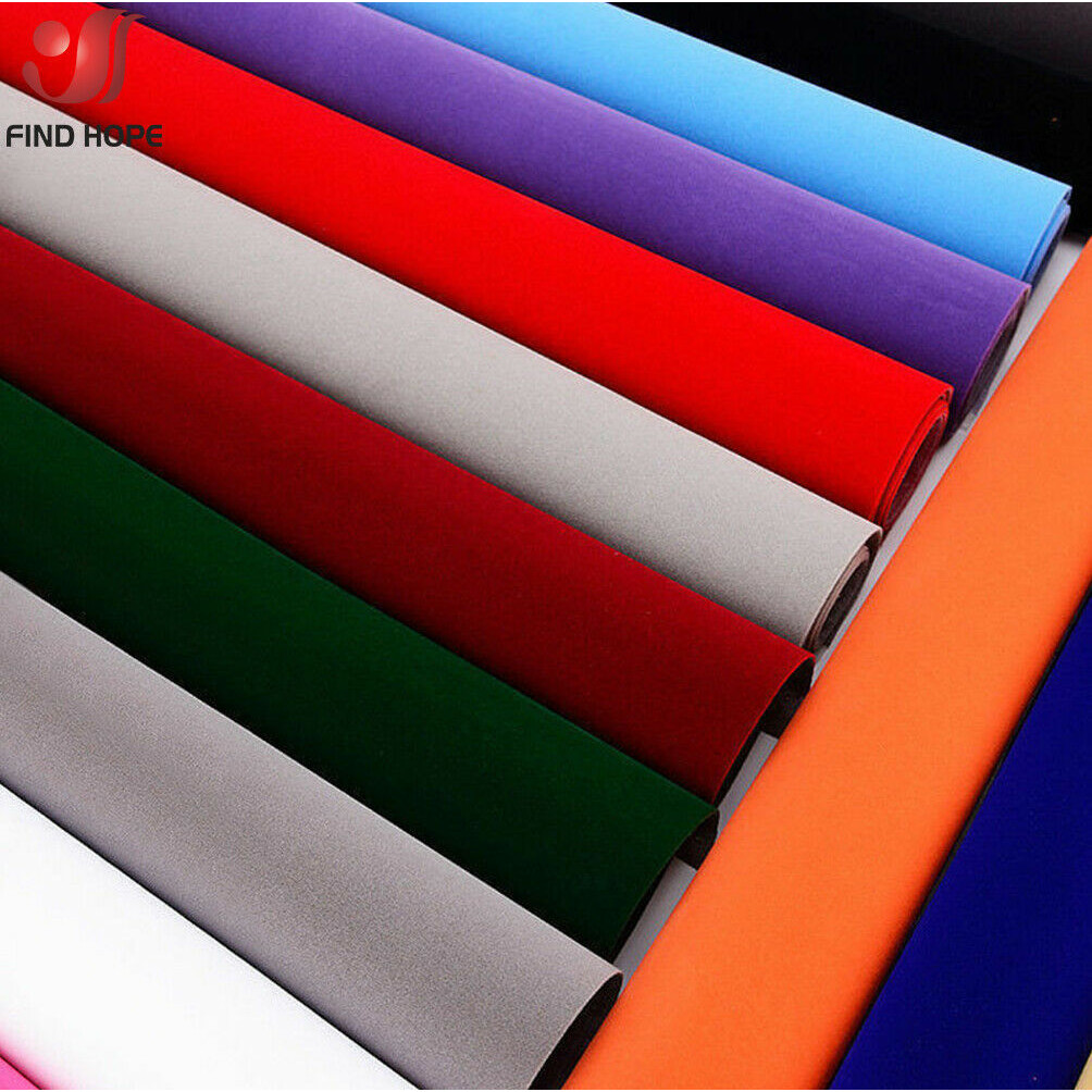 

20/40 x 145cm Self-adhesive Velvet Flock Liner Jewelry Contact Paper Craft Fabric Sticker MultiColor