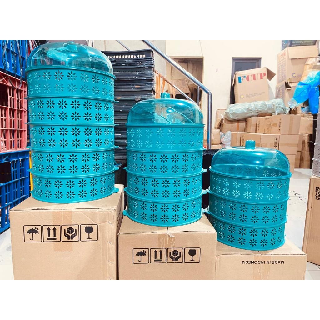 Tudung Saji 3 Susun - 4 susun - 5 Susun - Rak Makanan - Tutup Saji - Penutup Makanan