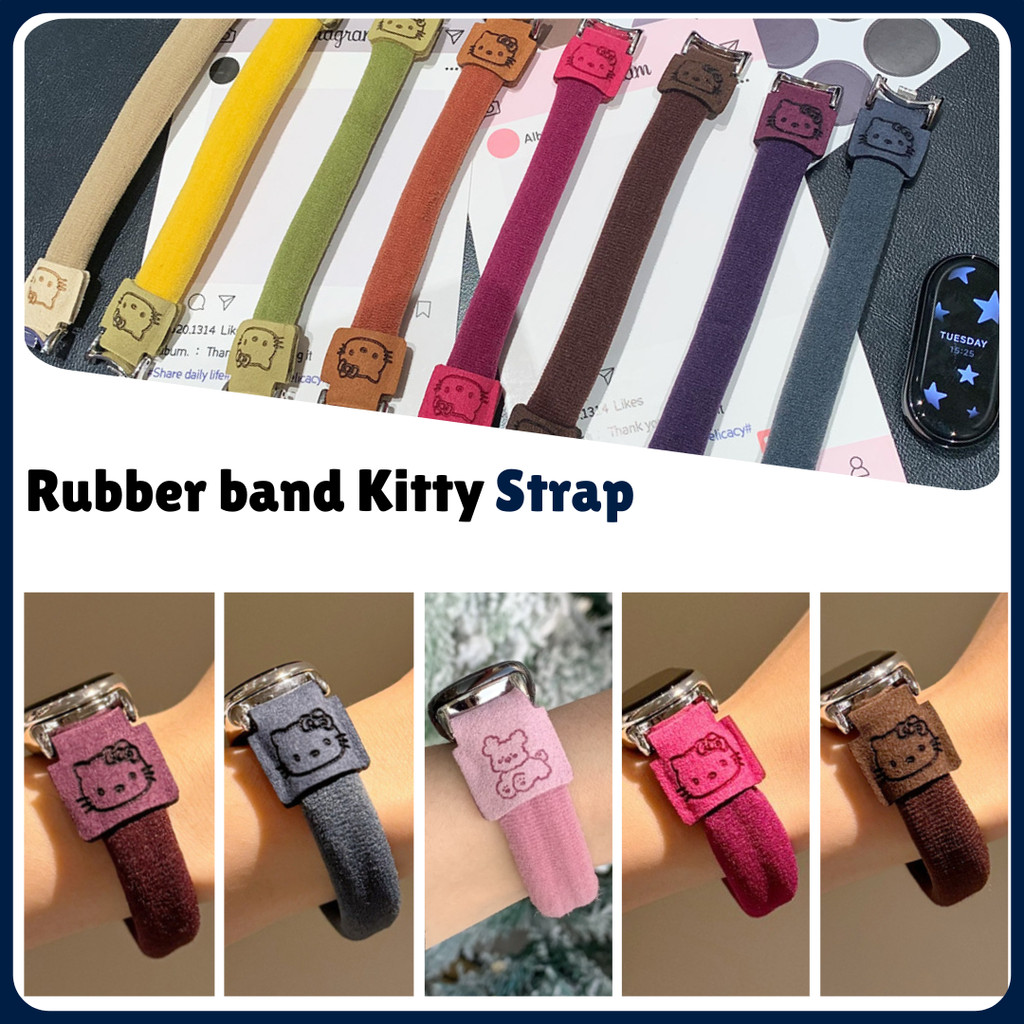 Rubber Band Kitty Strap for Huawei Band Xiaomi Band Redmi watch Samsung watch Huawei watch