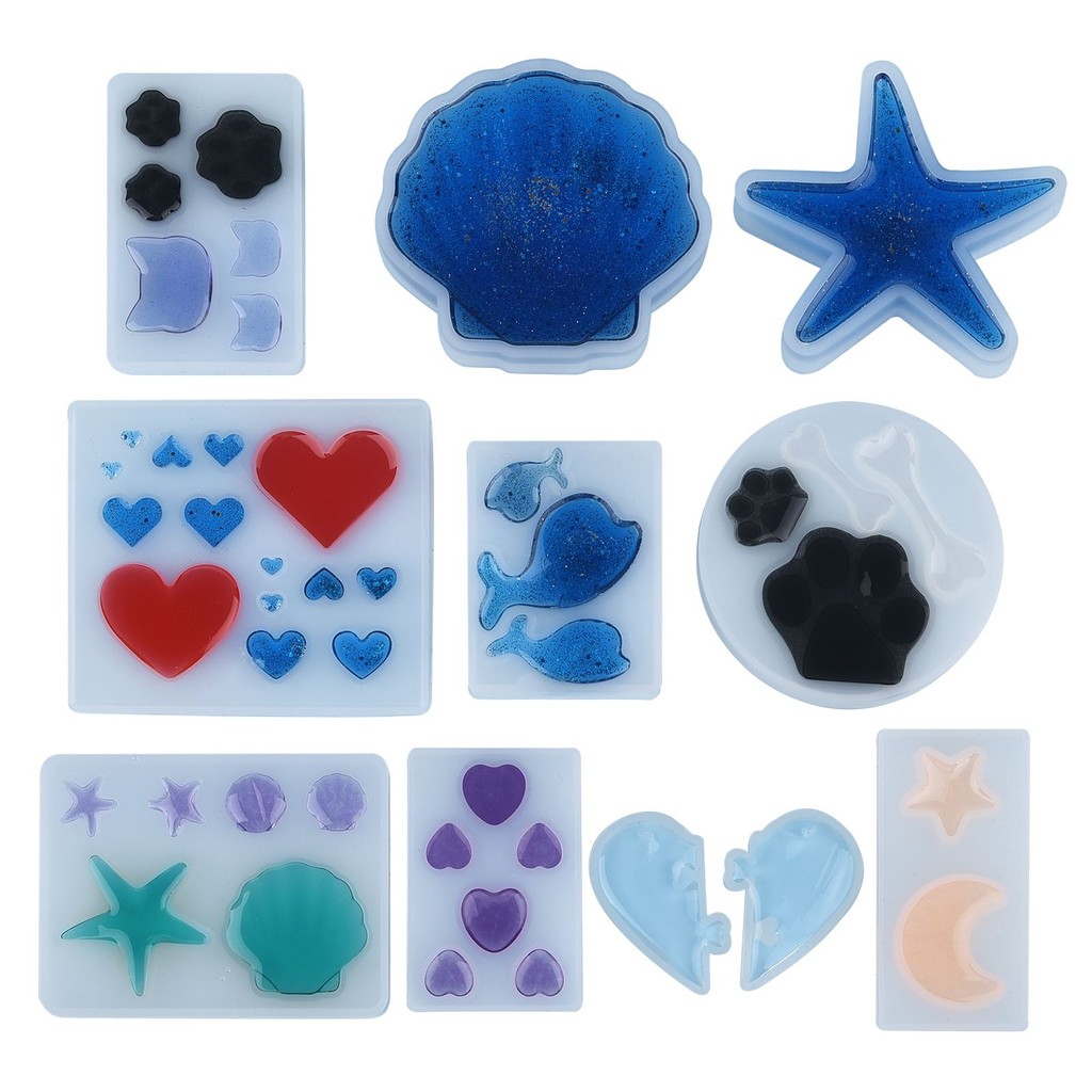 

DIY Shell Cat Claw Silicone Mold Key Chain Pendant UV Epoxy Resin Mold Pendant Jewelry Casting Mold Resin Crafts