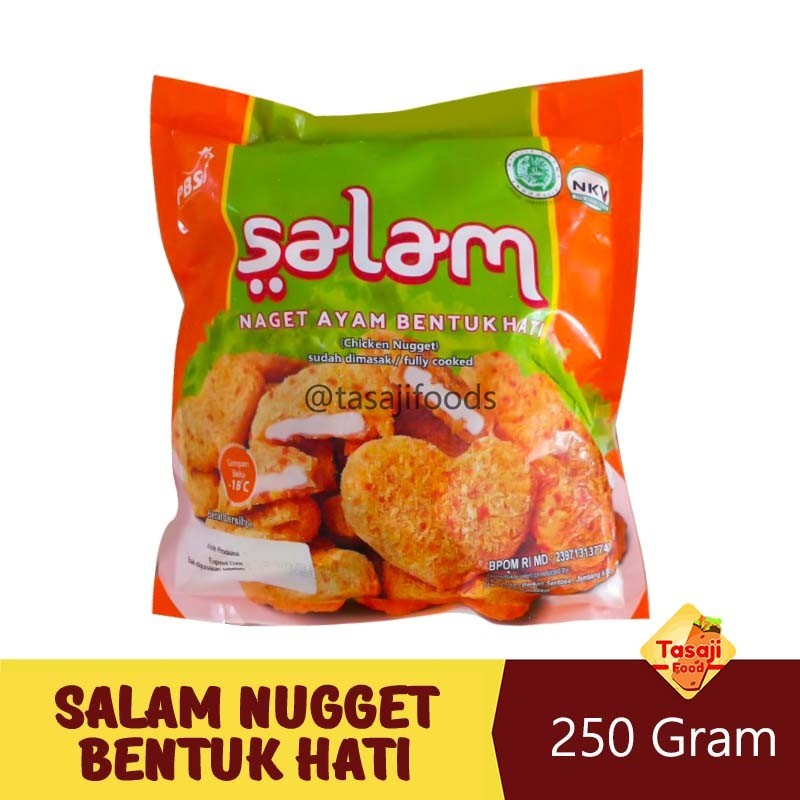 

Chicken Nugget Bentuk Hati 250 Gram Salam