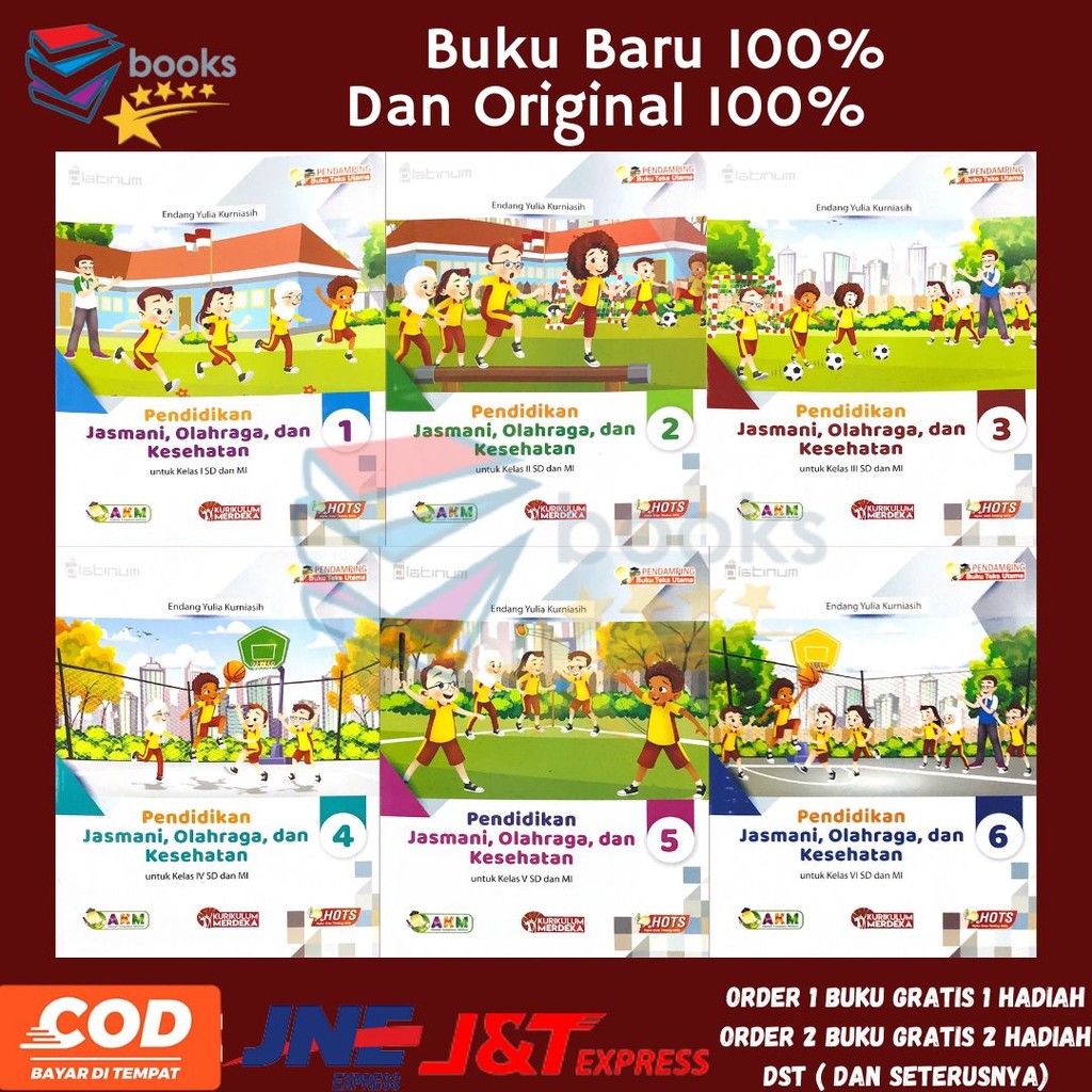 Platinum PJOK Kelas 1 2 3 4 5 6 SD/MI Kurikulum Merdeka Revisi Penerbit Tiga Serangkai