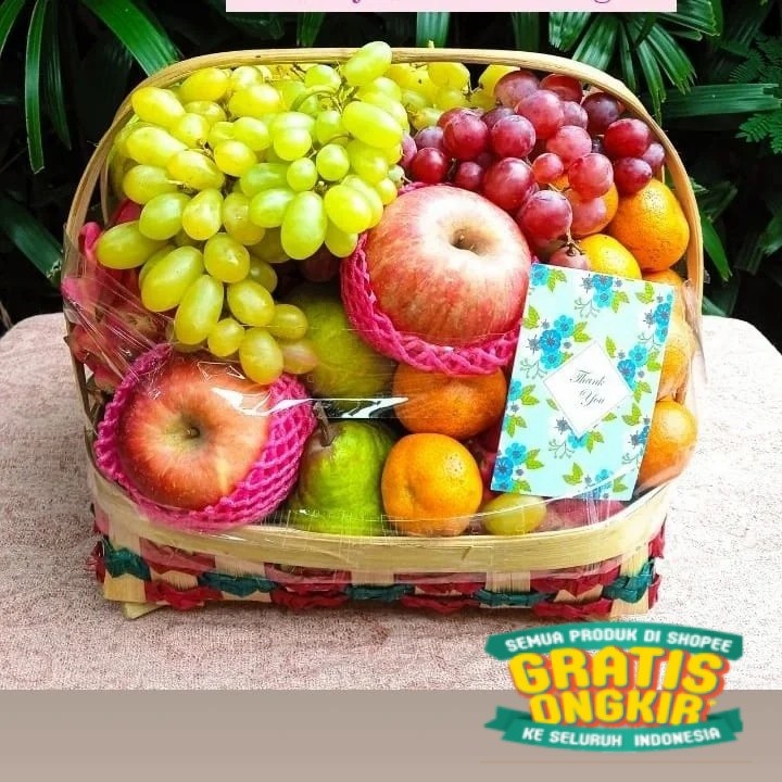 

Paket Parcel/Hampers Buah Segar - Parsel Premium Free Kartu Ucapan/ keluarga oleh oleh