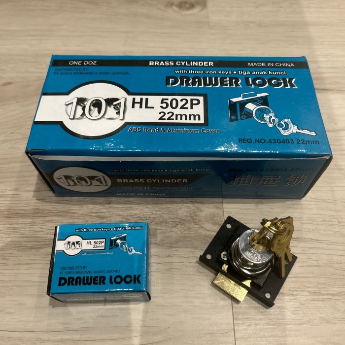 Kunci Laci/Kunci Loker/Kunci Lemari 101 22mm (Model 808 Besar)