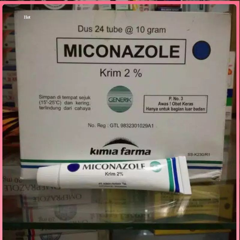 miconazole krim 2% salep jamur, panu, Exim dan kutu air