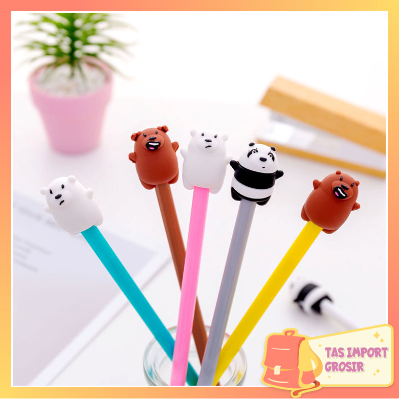 

Tas Import - S5611 Pena Pulpen Gel Karakter Bare Bear / Alat Tulis Sekolah Kantor ATK / Pena Motif Karakter Beruang Lucu / Stationary