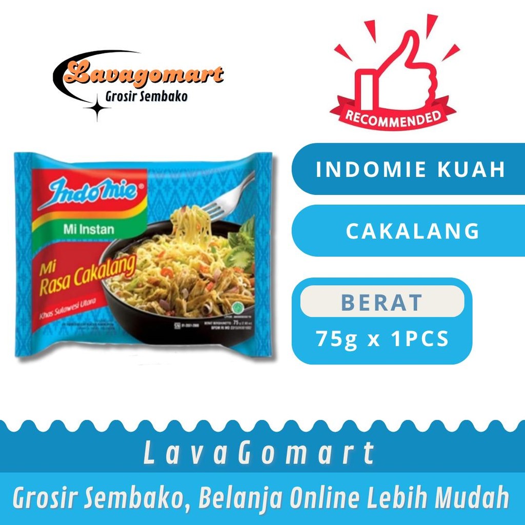 

INDOMIE MIE INSTANT KHAS SULUT CAKALANG PCK 75g - 1 PCS - LAVAGOMART - BANDUNG