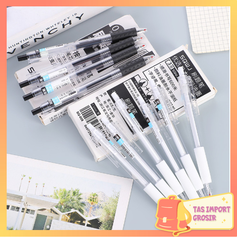 

Tas Import - S5812 Pena Gel Simple / Pena Polos Mechanical Stationary Alat Tulis Sekolah Kantor / Pulpen / Pena Mekanik Cetekan / Bolpoint