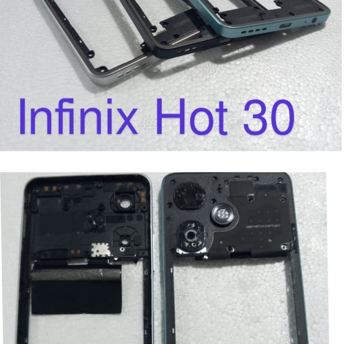 LW Bazzle Bezzel Tulang tengah tutup mesin Infinix hot 30