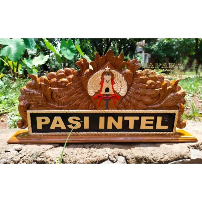 

Papan Nama Jabatan Logo TNI AD, Papan Nama Meja Bisa Custome KD34534