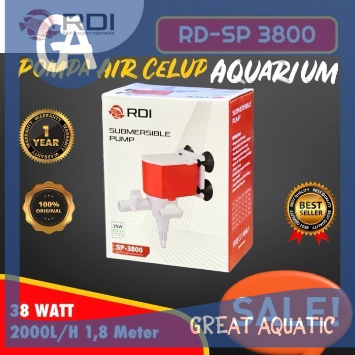 RDI SP 3800 Pompa Celup Aquarium Power Head RED DRAGON INDONESIA RDI RD SP 3800 SP3800