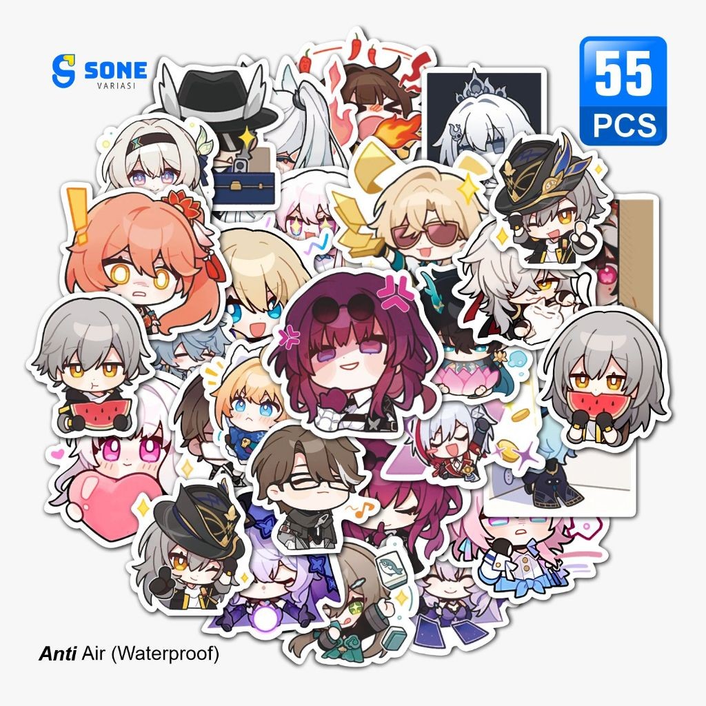 

Stiker honkai Star Rail Aesthetic Paper Vinyl Anti Air Aksesoris Laptop Buku Tumbler