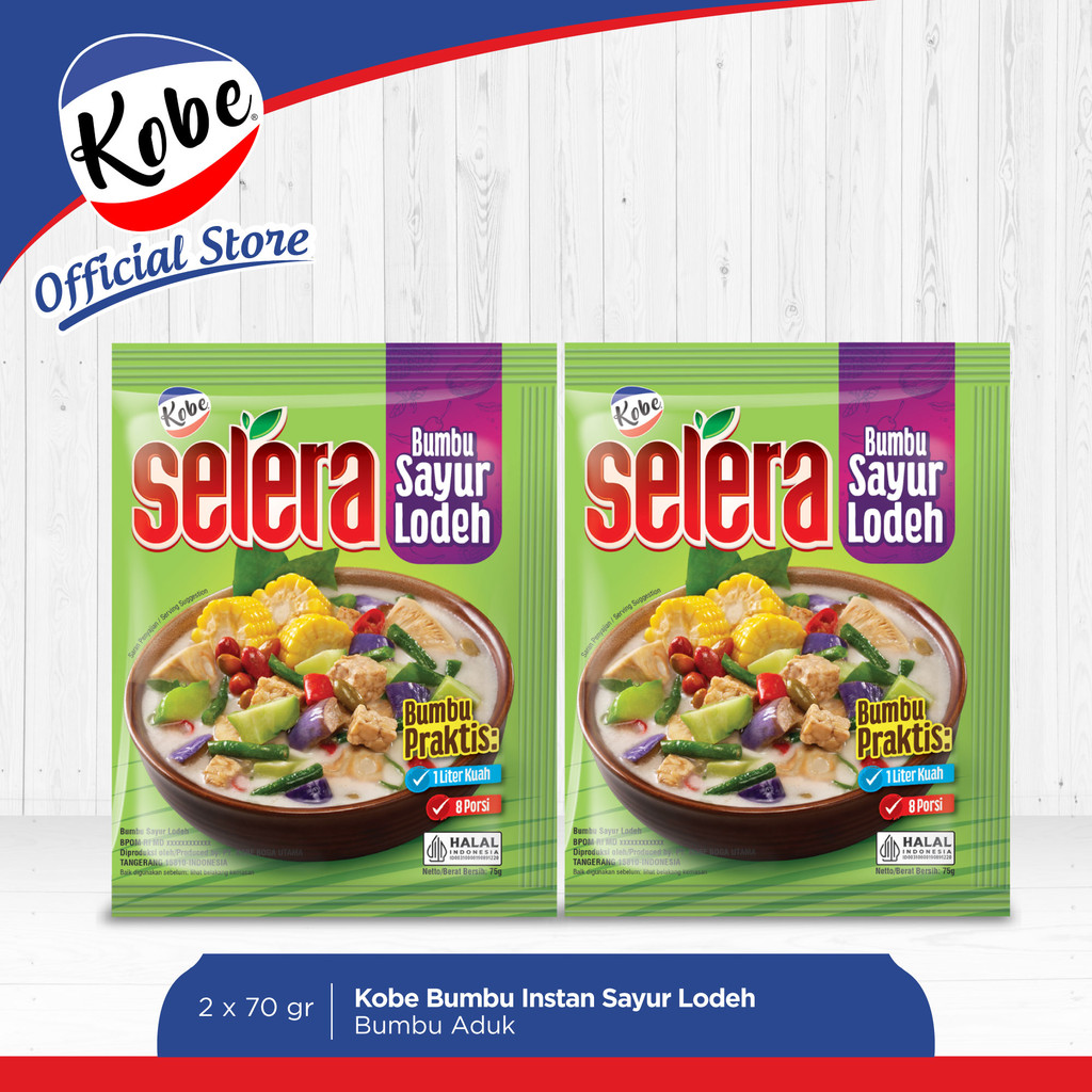 

Kobe Selera Bumbu Instan Sayur Lodeh 75gr x 2pcs