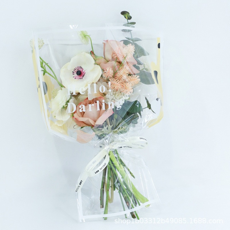 

20 Pcs Plastik Single Flower Plastik Bunga 1 Tangkai Wrapping Plastik Mini Buket Wisuda Anniversary Romantis Bunga Mawar Single Rose SF04