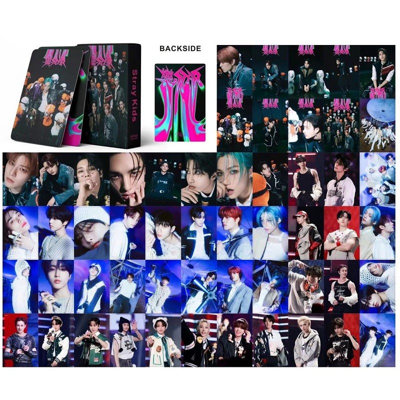 

55pcs/set Kpop Felix Skz Lomo Cards ODDINARY New Album Boys Photocards Hyunjin Han Lee Know Photo Card for Fans Collection