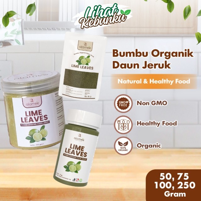 

ALAMEE Daun Jeruk Bubuk Lime Powder Bumbu Dapur Instan Organik Murni Asli Tanpa Campuran LIHAT KEBUNKU